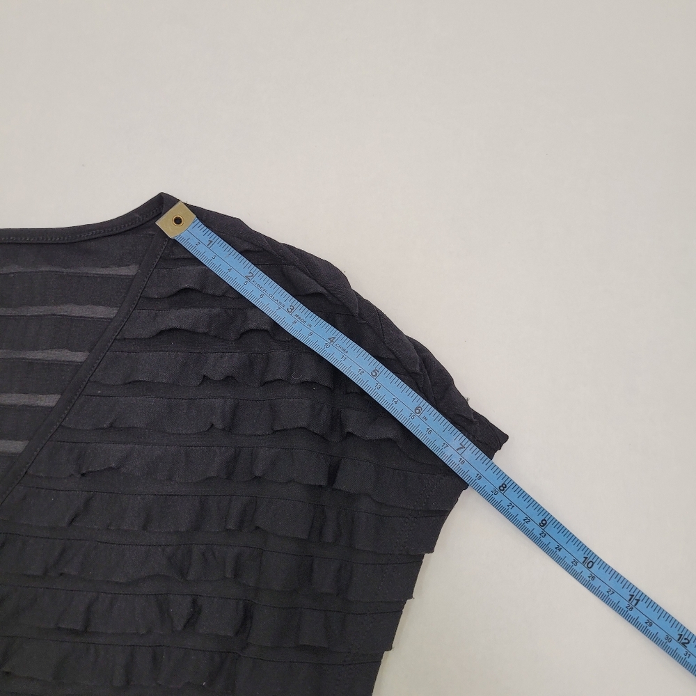 L8teR Ruffle Cap Sleeve Tunic Top - Picture 8 of 10